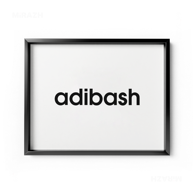 adibash Framed Poster 03 Black Aluminum
