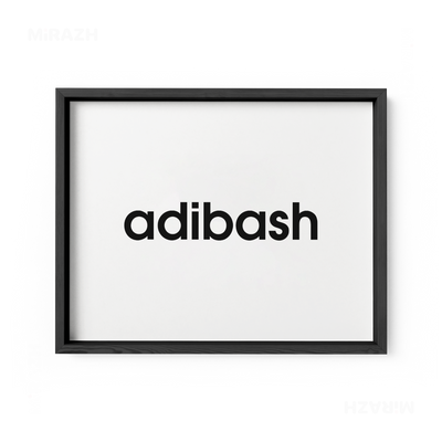 adibash Framed Poster 03 Black Wood