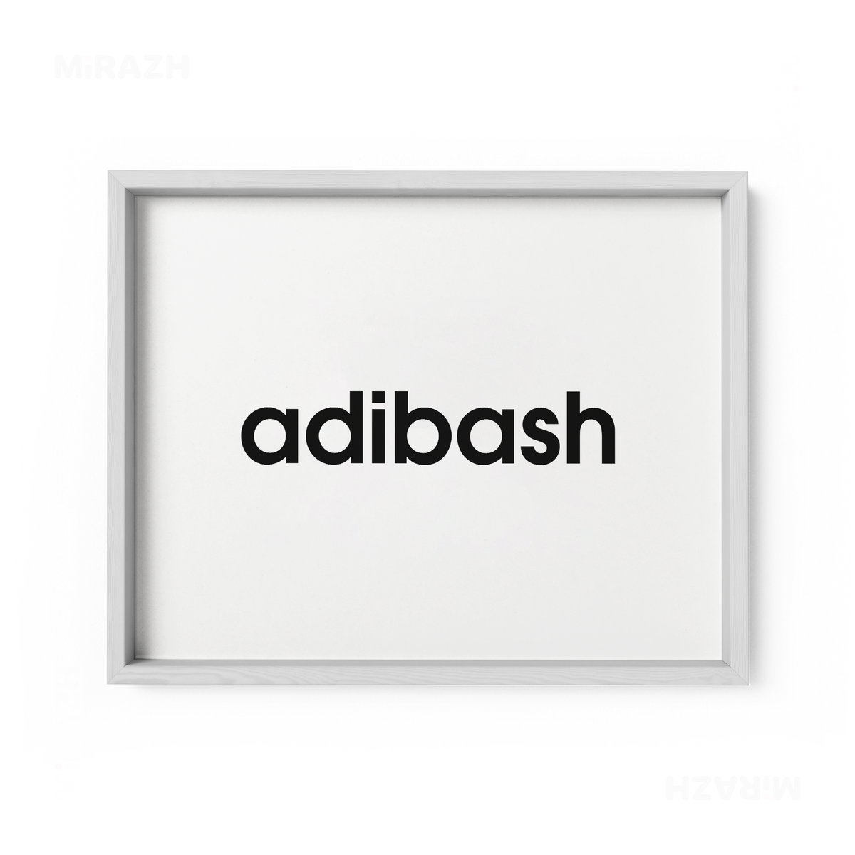 adibash Framed Poster 03 White Wood