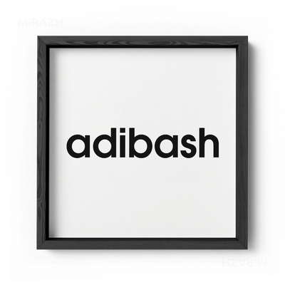 adibash Framed Poster 04 Black Wood