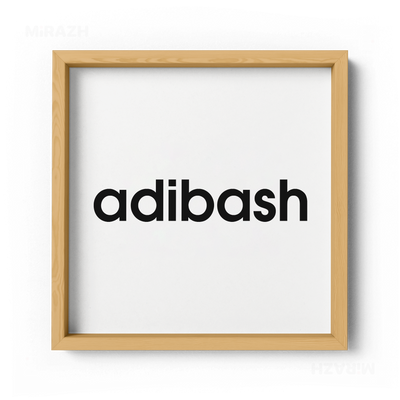 adibash Framed Poster 04 Natural Wood