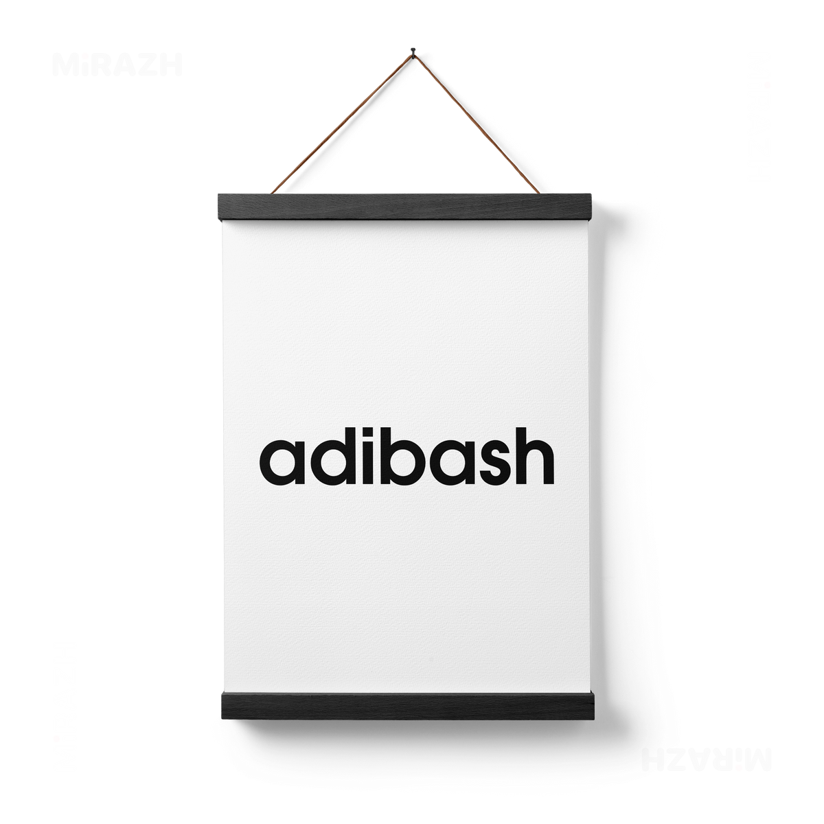 adibash Magnetic Hanger Poster 01 Black Wood