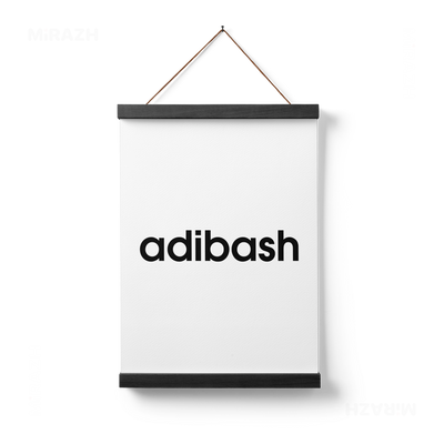 adibash Magnetic Hanger Poster 01 Black Wood