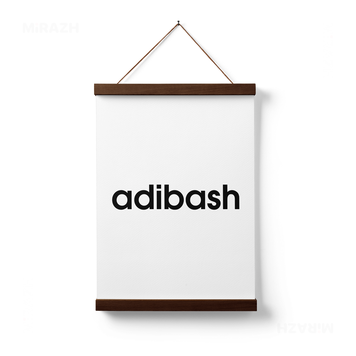 adibash Magnetic Hanger Poster 01 Dark Wood