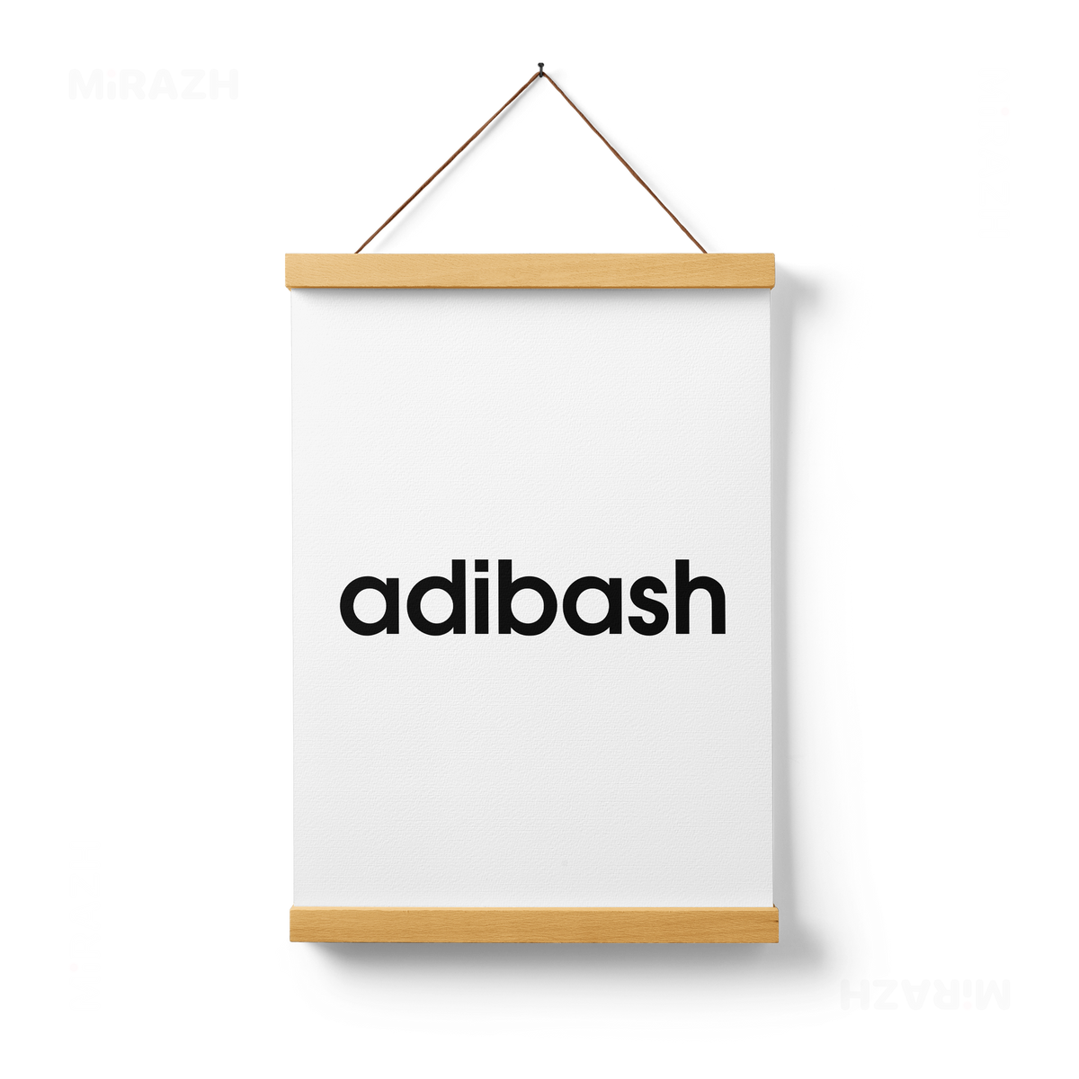 adibash Magnetic Hanger Poster 01 Natural Wood