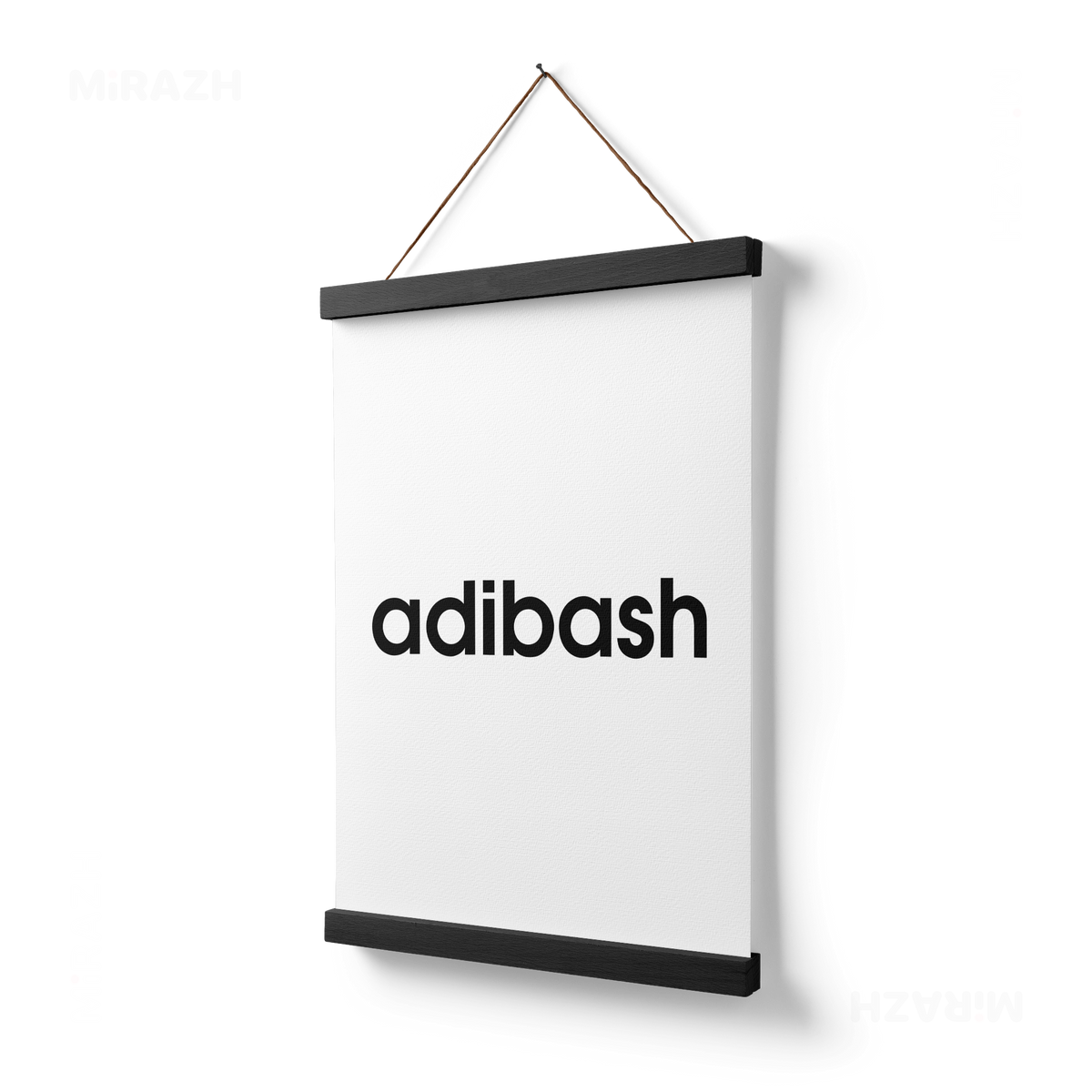 adibash Magnetic Hanger Poster 03 Black Wood