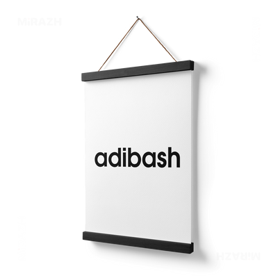 adibash Magnetic Hanger Poster 03 Black Wood