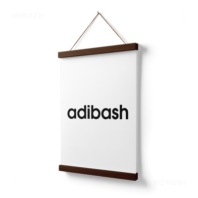 adibash Magnetic Hanger Poster 03 Dark Wood