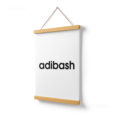 adibash Magnetic Hanger Poster 03 Natural Wood