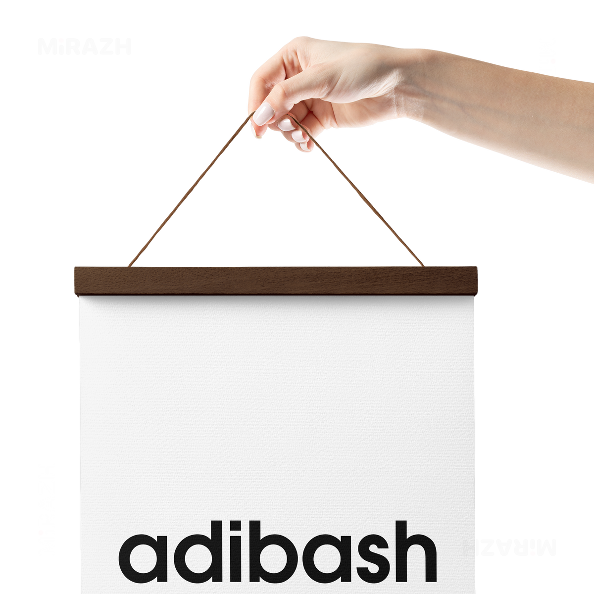 adibash Magnetic Hanger Poster 05 Dark Wood