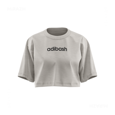 adibash Over Sized Crop Top 01 Faded Bone