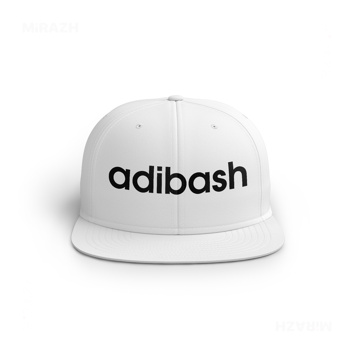 adibash Snapback Caps 01 White DTF