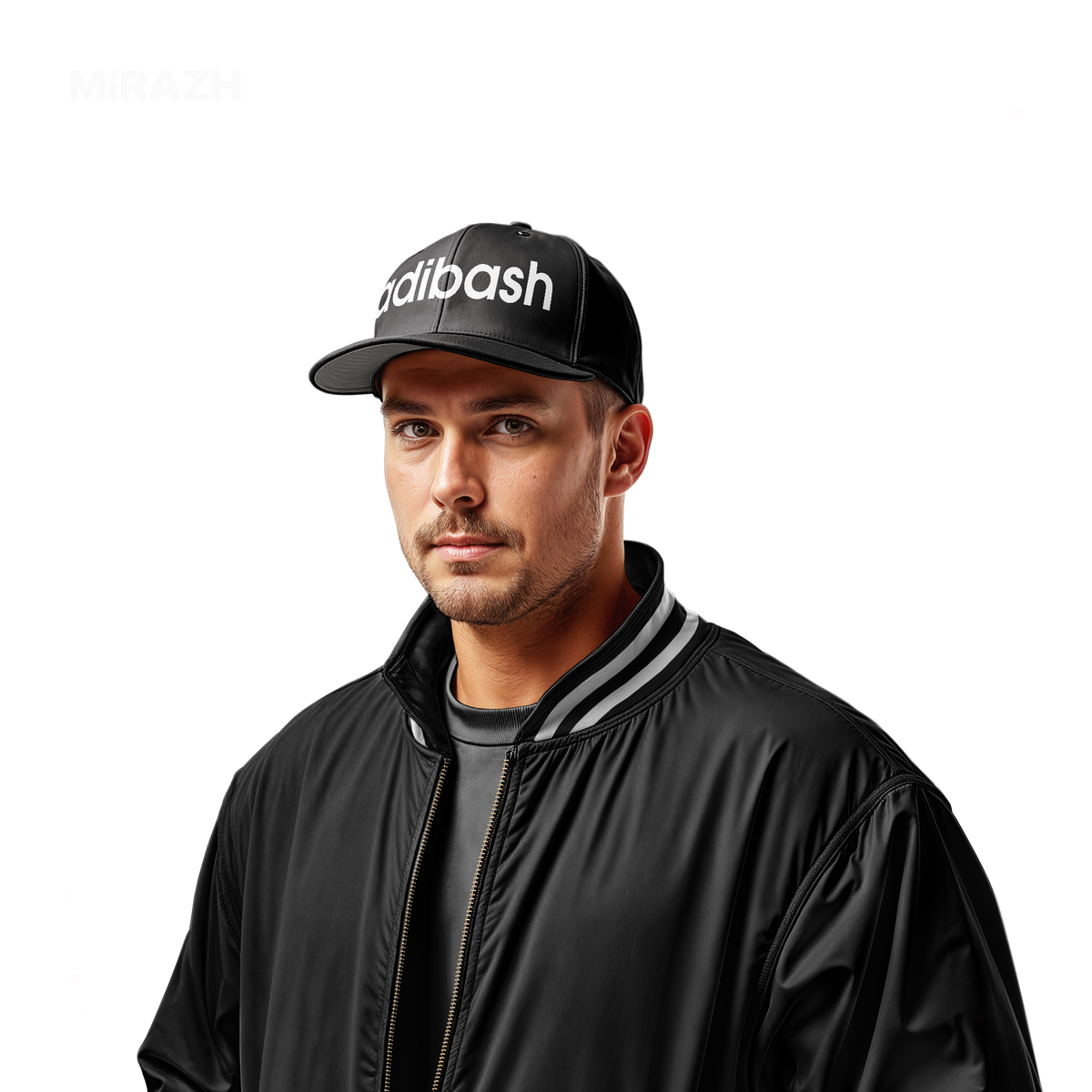 adibash Snapback Caps 02 Black DTF