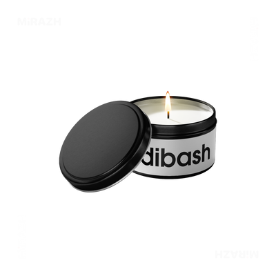 adibash Tin Candle 01 Black