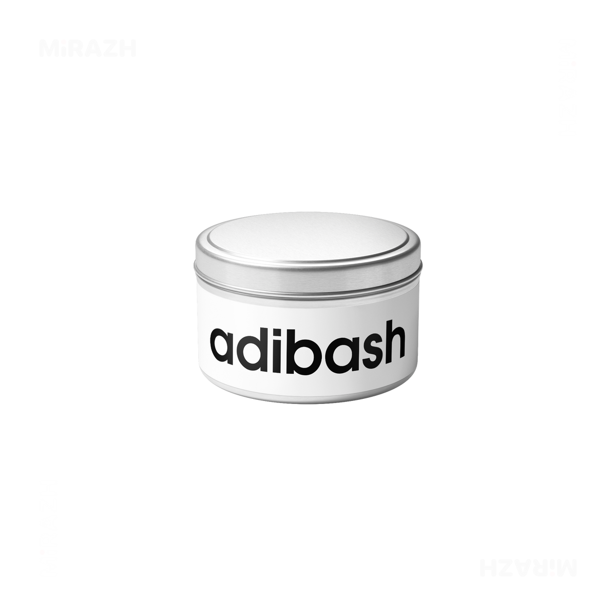 adibash Tin Candle 04 Silver