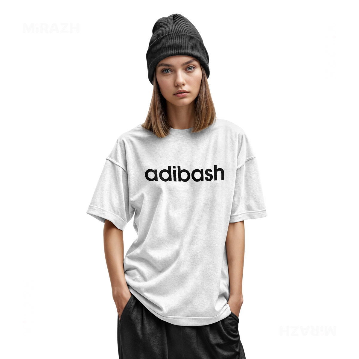 adibash Youth T Shirt 02 White